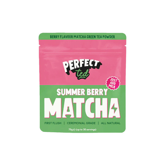 Herbata matcha o smaku truskawkowym PerfectTed, 75 g