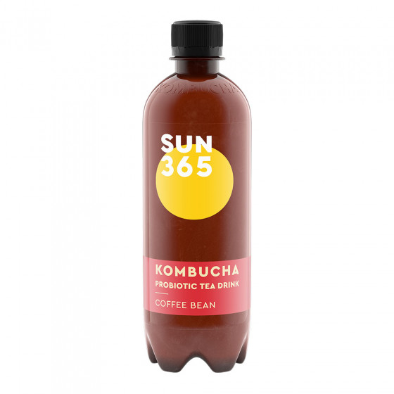 Natūraliai gazuotas gaivusis arbatos gėrimas Sun365 „Coffee Bean Kombucha“, 500 ml Natūraliai gazuotas gaivusis arbatos gėrimas Sun365 „Coffee Bean Kombucha“, 500 ml