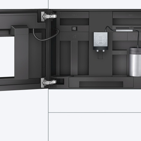 Bosch CTL636EB6 įmontuojamas kavos aparatas, atnaujintas – juodas