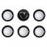 Cappuccino cup with a saucer Loveramics Egg Black, 200 ml, 6 pcs.
