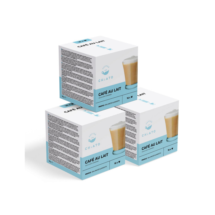 Capsules De Café Compatibles Avec NESCAFÉ® Dolce Gusto® CHiATO Café Au Lait Caramel Latte