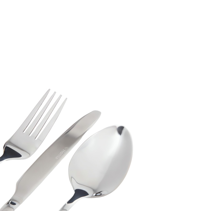 Homla LUGANO Silver Cutlery Set, 24 pcs. | Coffee Friend