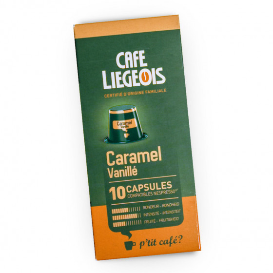 Kavos kapsulės Café Liégeois „Caramel“, 10 vnt. Kavos kapsulės Café Liégeois „Caramel“, 10 vnt.