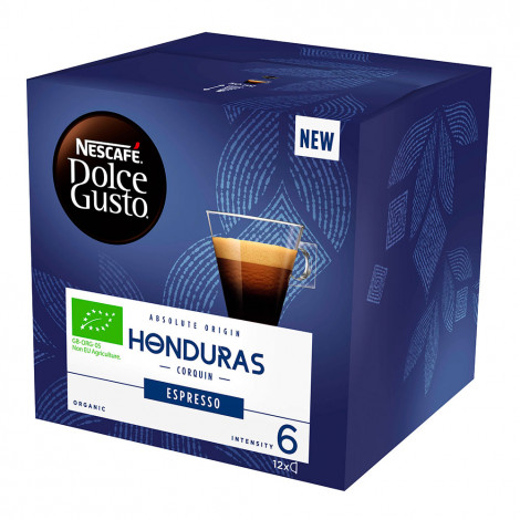 Dolce Gusto® koneisiin sopivat kahvikapselit NESCAFÉ Dolce Gusto ”Espresso Honduras”, 12 kpl.