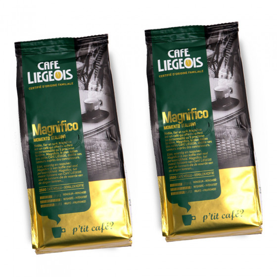 Café Liégeois Gemahlener Kaffee Set „Magnifico“ 2 x 250