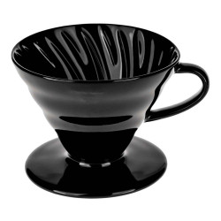 Keramische koffiedruppelaar Hario “V60-02 Black”