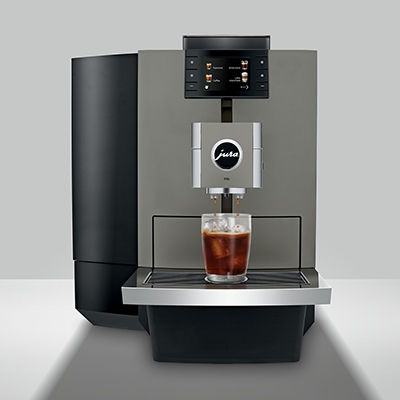 Ekspres automatyczny JURA X10c Dark Inox (EA) – do biura, czarny/szary