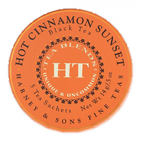 Melnā tēja Harney & Sons “Hot Cinnamon Sunset”, 5 gab.