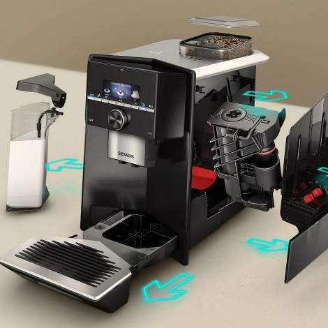Siemens EQ.9 s300 TI923309RW Helautomatisk kaffemaskin bönor – Svart