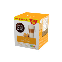 Kafijas kapsulas NESCAFÉ® Dolce Gusto® Latte Macchiato, 9+9 gab.