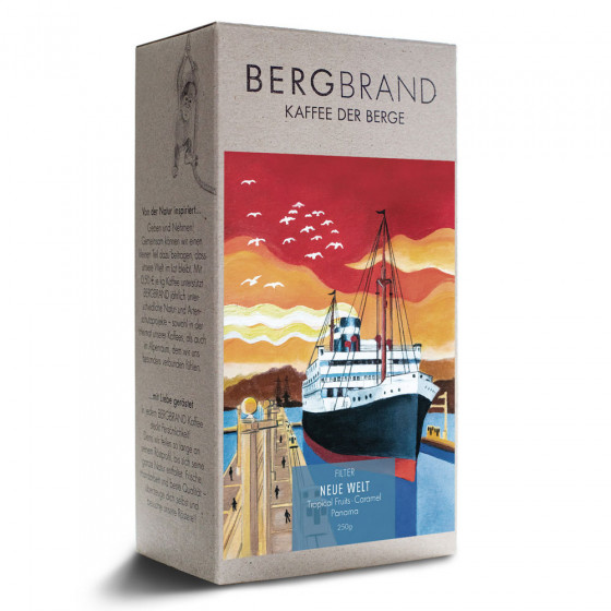 Kaffeebohnen Bergbrand Kaffeerösterei „Neue Welt Kaffee“, 250 g