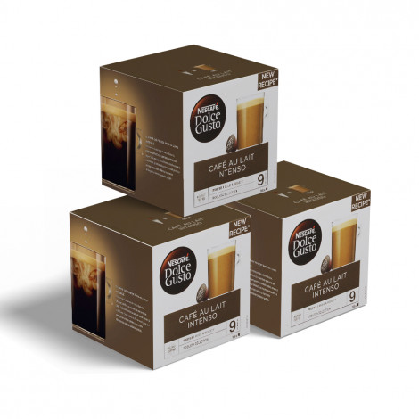 Set med kaffekapslar NESCAFÉ® Dolce Gusto® ”Café Au lait Intenso”, 3 x 16 st.