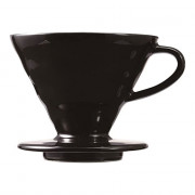 Keramische koffiedruppelaar Hario V60-02 Black