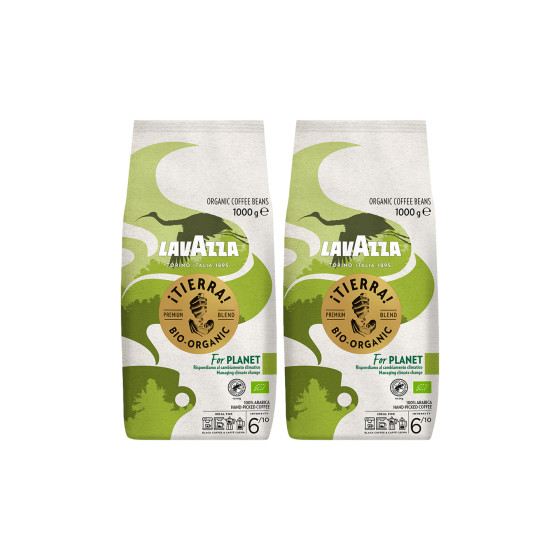 Organiczna kawa ziarnista Lavazza ¡Tierra! For Planet Bio, 1 kg x 2