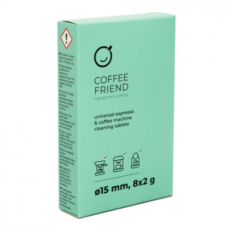 Uniwersalne tabletki czyszczące do ekspresów i zaparzaczy Coffee Friend For Better Coffee, 8 szt.