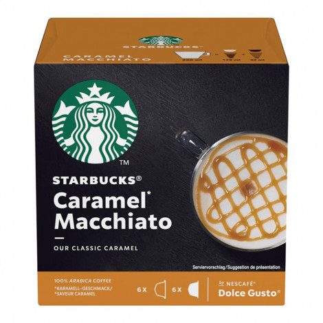 Kavos kapsulių rinkinys Dolce Gusto® aparatams Starbucks „Caramel Macchiato”, 3 x 6 + 6 vnt.