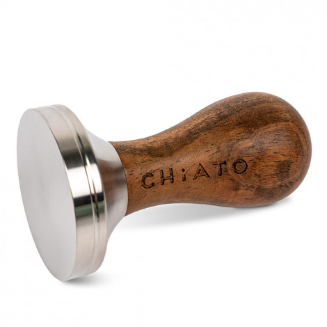 Roestvrijstalen tamper met houten handvat CHiATO, 51 mm