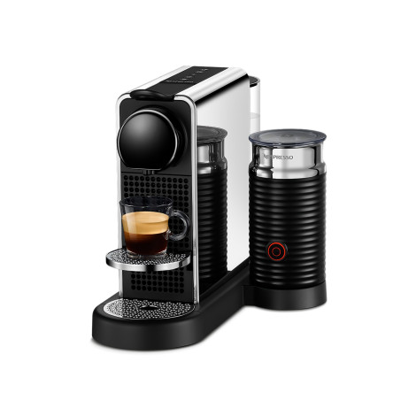 Nespresso CitiZ Platinum & Milk Stainless Steel D Kaffemaskin med kapslar