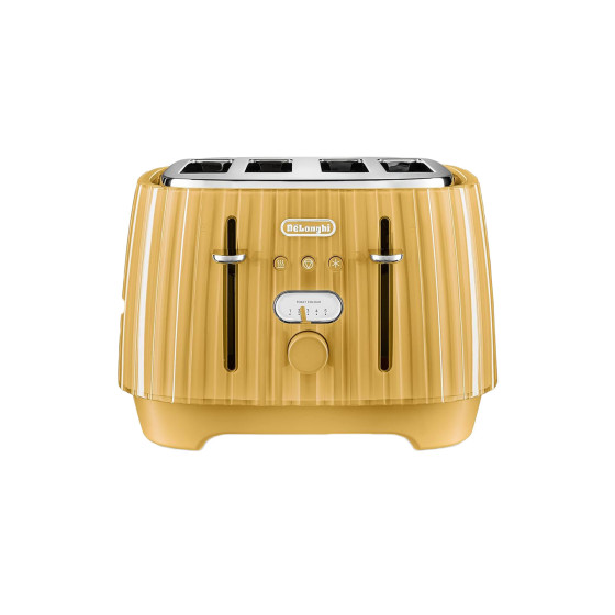 DeLonghi Ballerina CTD4003.Y 4 Slice Toaster - Yellow