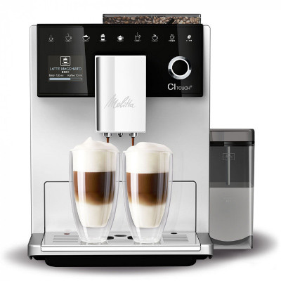 Melitta CAFFEO CI Touch F630-101 Helautomatisk kaffemaskin bönor – Svart&Silver