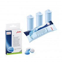 Vandens filtrai JURA „Claris Blue“, 3 vnt. + 3 fazių valymo tabletės JURA, 6 vnt.