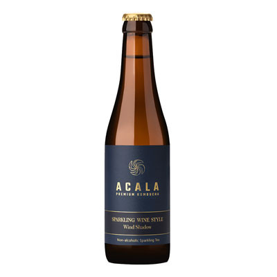 Ekologisk fin mousserande fermenterad te-dryck ACALA Premium Kombucha Wind Shadow Organic, 330 ml