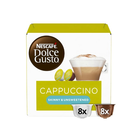 Kawa w kapsułkach NESCAFÉ® Dolce Gusto® Skinny Cappuccino, 8+8 szt.