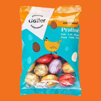 Šokoladinių saldainių rinkinys Galler Easter Eggs Generous Pack