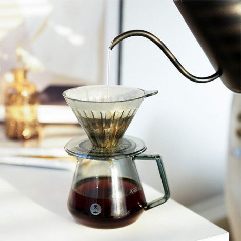 Kahvin valmistuspakkaus TIMEMORE ”Crystal Eye Brewer Set Transparent Black”