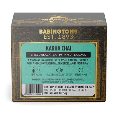 Musta tee Babingtons ”Karha Chai”, 18 kpl.