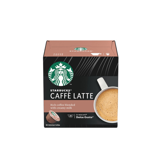 Coffee Capsules Compatible NESCAFÉ Dolce Gusto Starbucks Caffe Latte By Nescafé Dolce Gusto',12pcs