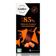 Chocolate tablet Galler Noir Eclats De Caramel, 80 g