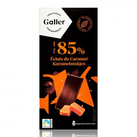 Šokolado plytelė Galler Noir Eclats De Caramel, 80 g