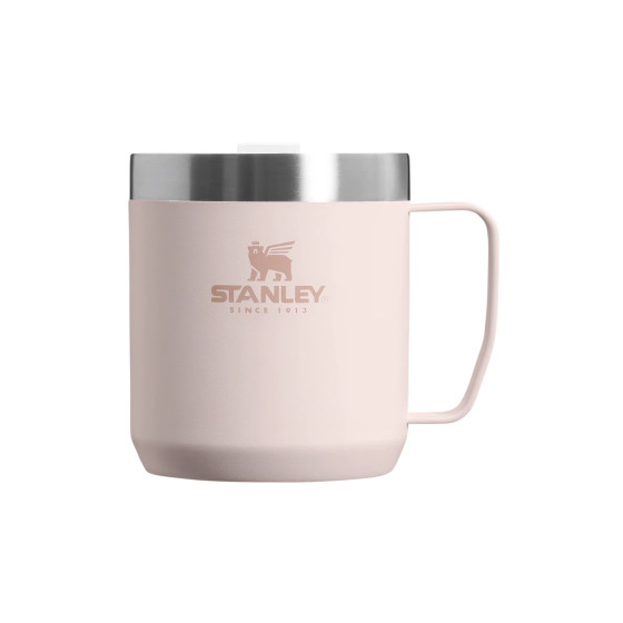 Kubek turystyczny Stanley Everyday Camp Hammertone Rose Quartz – 350 ml, różowy