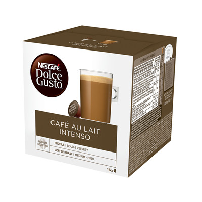 Coffee capsules NESCAFÉ® Dolce Gusto® Café au Lait Intenso, 16 pcs.