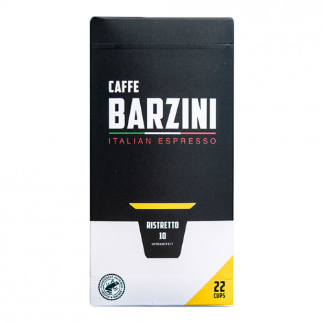 Kaffekapslar kompatibla med Nespresso® Caffe Barzini ”Ristretto”, 22 kpl.