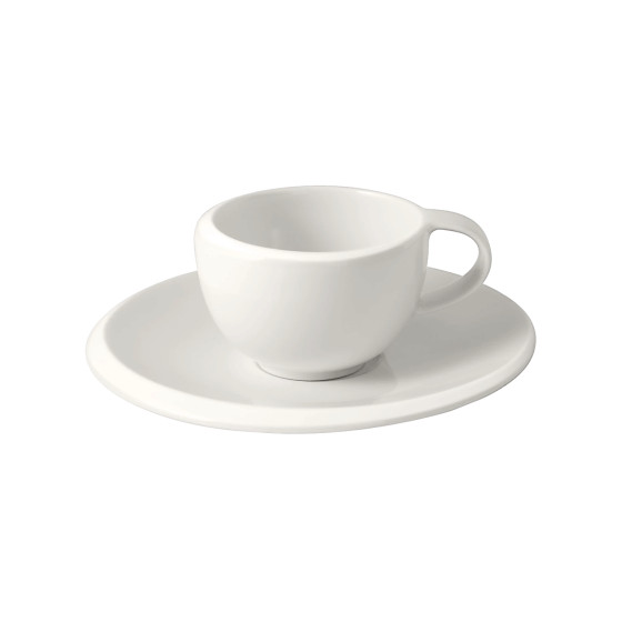 Filiżanka do espresso ze spodkiem Villeroy & Boch NewMoon, 2 × 50 ml