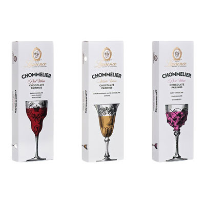 Ruby chocolate with pomegranates and strawberry flakes Laurence Chommelier Rose Wine, 100 g