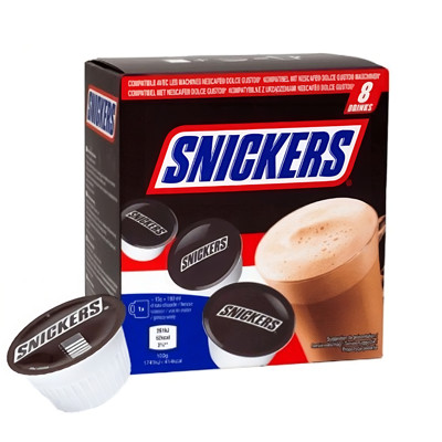 Kakaokapslid NESCAFÉ® Dolce Gusto® kohvimasinatele Snickers, 8 tk.