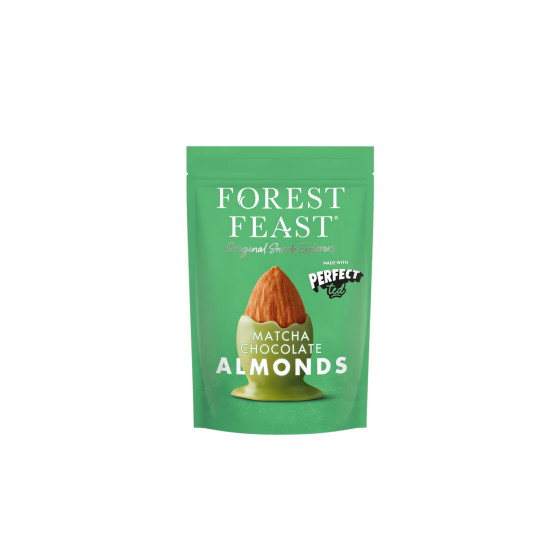 Forest Feast mandlar i matchachoklad, 120 g