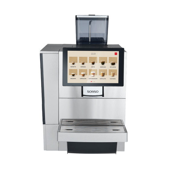 Ekspres automatyczny SORSO Professional F100 – do biura, srebrny