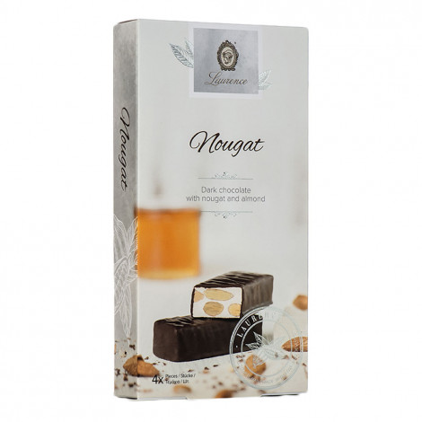 Laurence Classy White Nougat dunkle Schokolade mit Nougat und Mandeln, 4 x 32,5 g