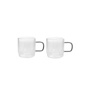 Double-wall glasses with a handle Homla CEMBRA RETRO, 2 x 320 ml