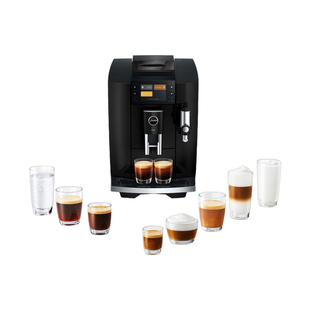 ジャパメタ JURA E8 Piano Black (ED) automatinis kavos aparatas - juodas