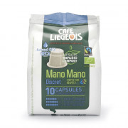 Capsules de café décaféinées compatibles avec Nespresso® Café Liégeois « Mano Mano Discret Deca », 10 pcs.
