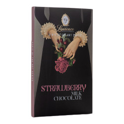 Milchschokolade mit Erdbeeren „Laurence“, 80 g