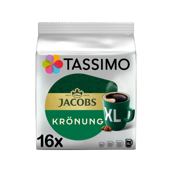 Kawa w kapsułkach Tassimo Krönung XL (kompatybilna z ekspresami kapsułkowymi Bosch Tassimo), 16 szt.