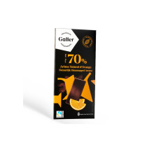 Šokolādes tāfelīte Galler Dark Orange, 80 g