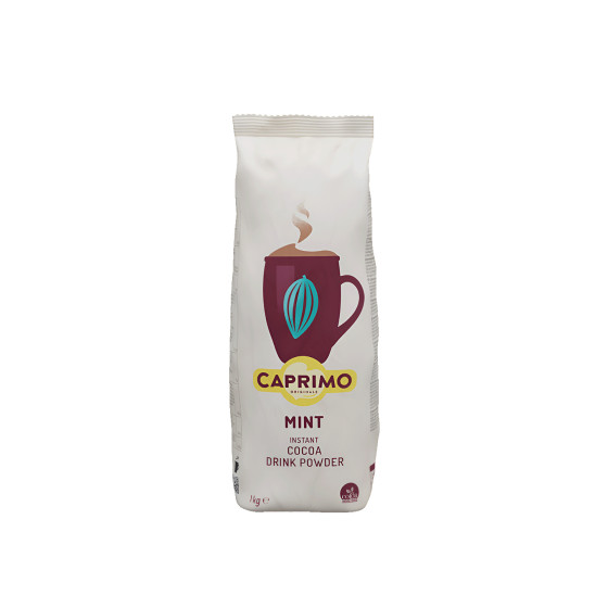 Instant kakaobaserat cappuccinodryckspulver med mintsmak Caprimo Cappuccino Choco Mint, 1 kg | Kaffe och te drycker | Kontorsexperten