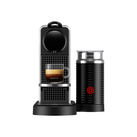 Machine à café Nespresso CitiZ Platinum &amp; Milk Stainless Steel D
